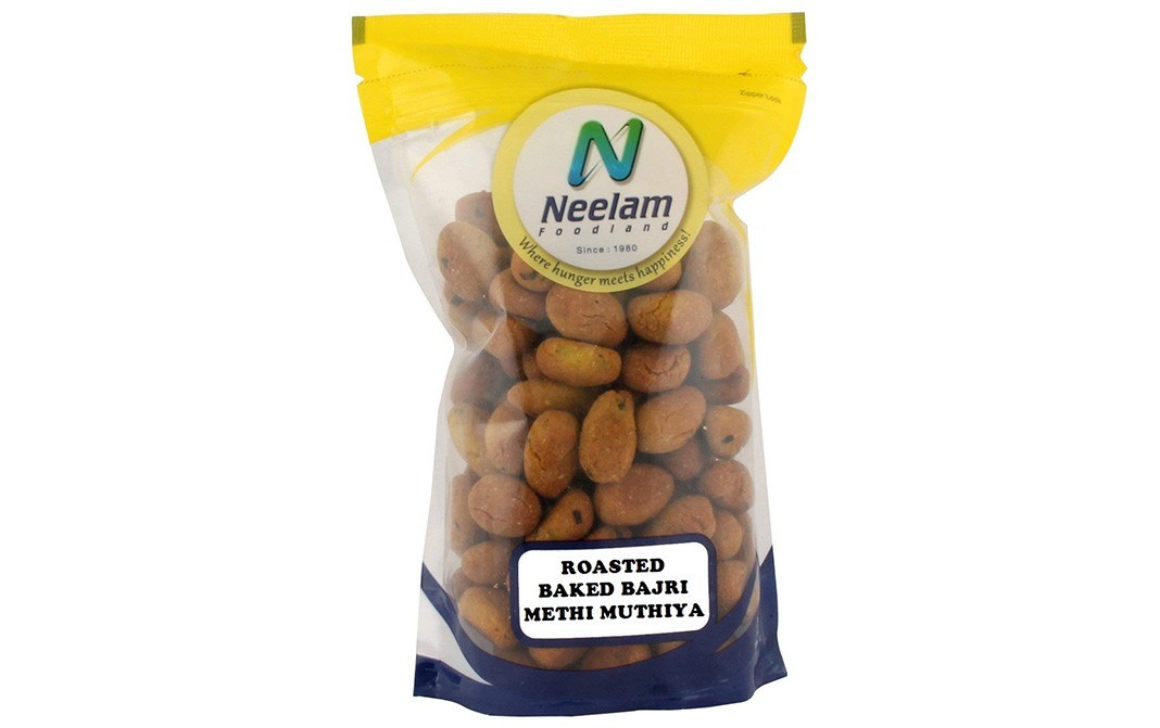 Neelam Foodland Roasted Baked Bajri Methi Muthiya   Pack  200 grams